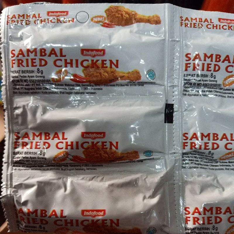 

Sambal Fried Chicken 24 pcs x 8 Gr ( 192 Gr)