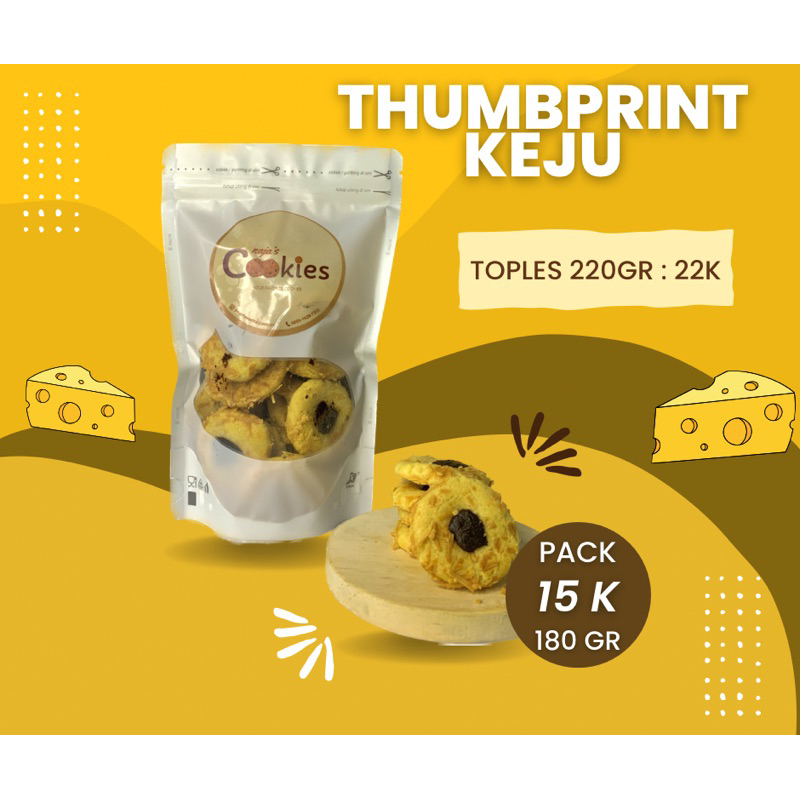 

Thumbprint Cheese | Kue Kering Thumbprint keju