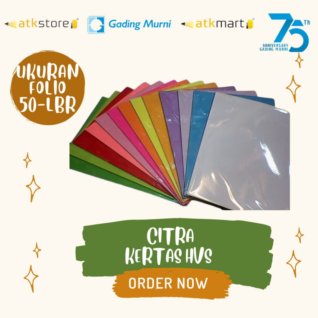 Citra Kertas Hvs F4 / Folio Warna