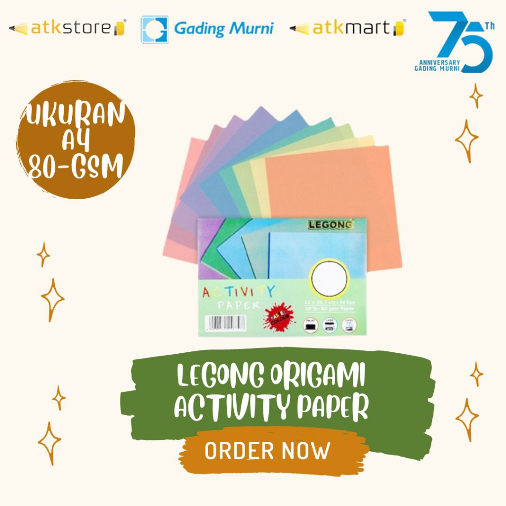 

Legong Kertas Origami Ukuran A4 - Kertas Origami Warna 2 Sisi 21 X 29,7 cm