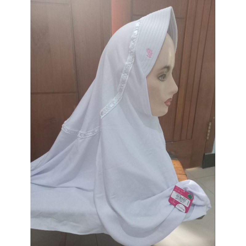 Jilbab Rabbani ORI KRD New Hemy M Putih
