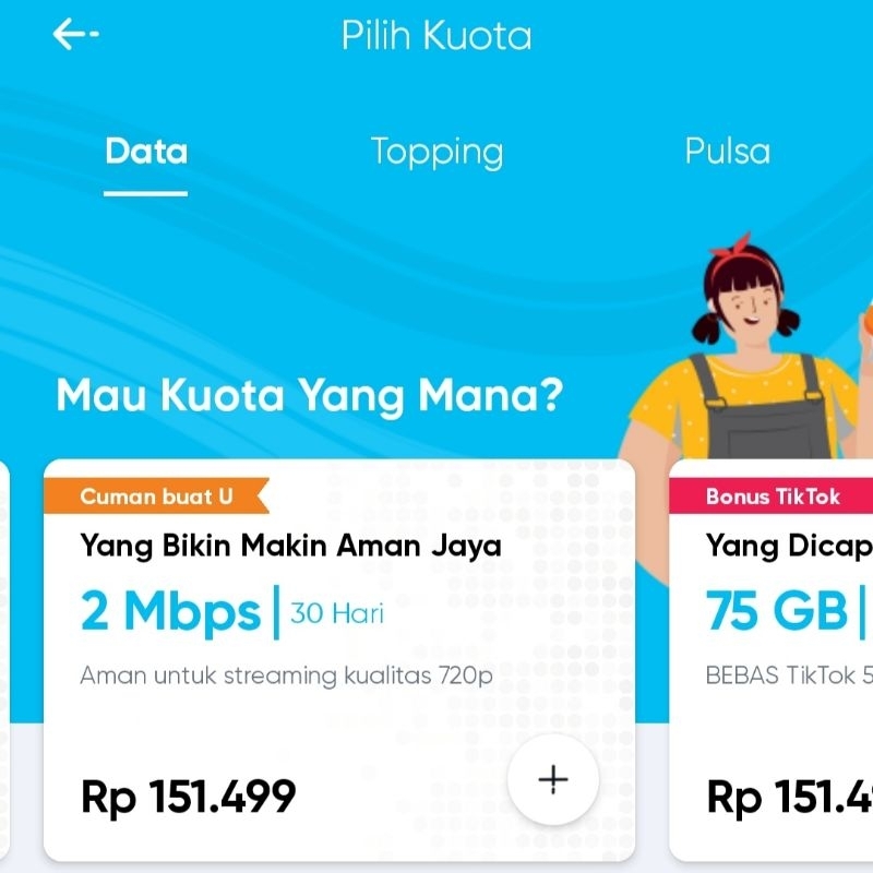 Kartu By.U Unlimited 2mbps