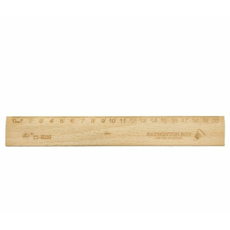 

Wooden Ruler 20cm - MQ922 - Penggaris Kayu 20cm