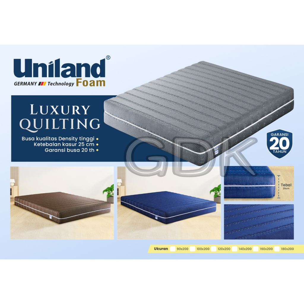Kasur Busa Uniland Foam Luxury Tebal 25cm Busa Super