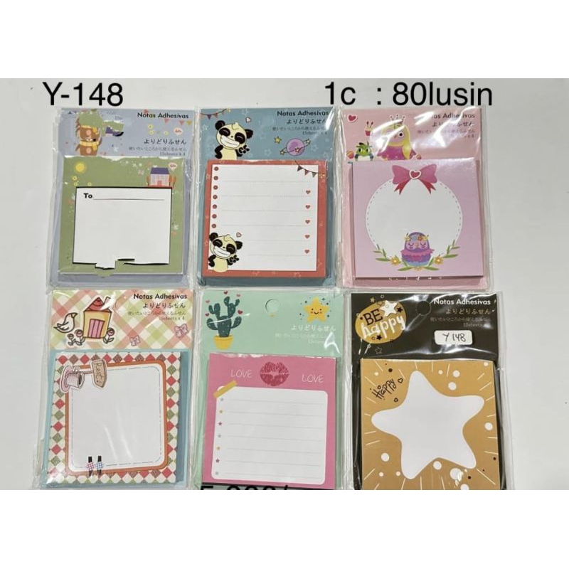

STICKY NOTE Y-148 MOTIF CUTE