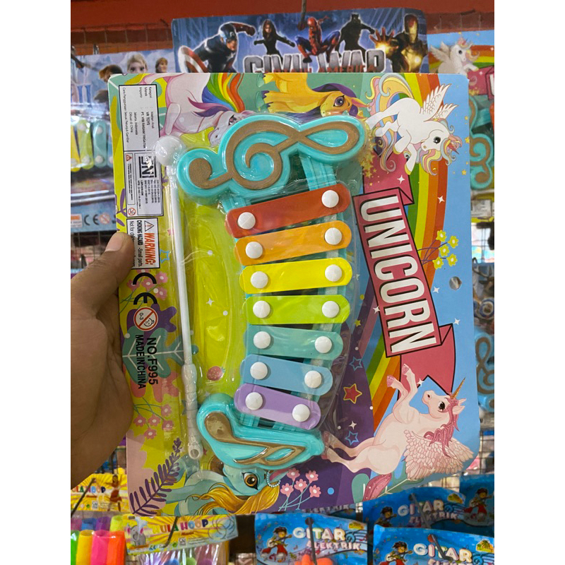 Mainan Alat Musik Xylophone Anak Karakter