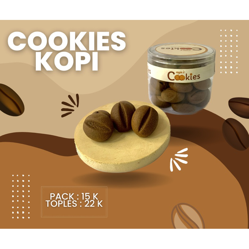 

Cookies kopi | Kue Kering rasa kopi