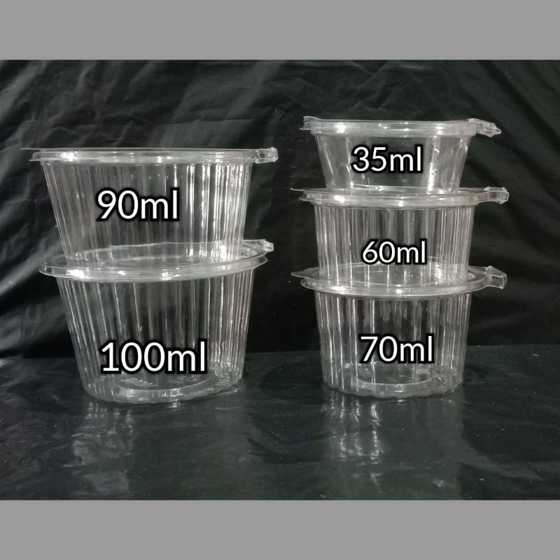 cup saos ns isi 50pcs sauce cup 35,60,70,90,100ml