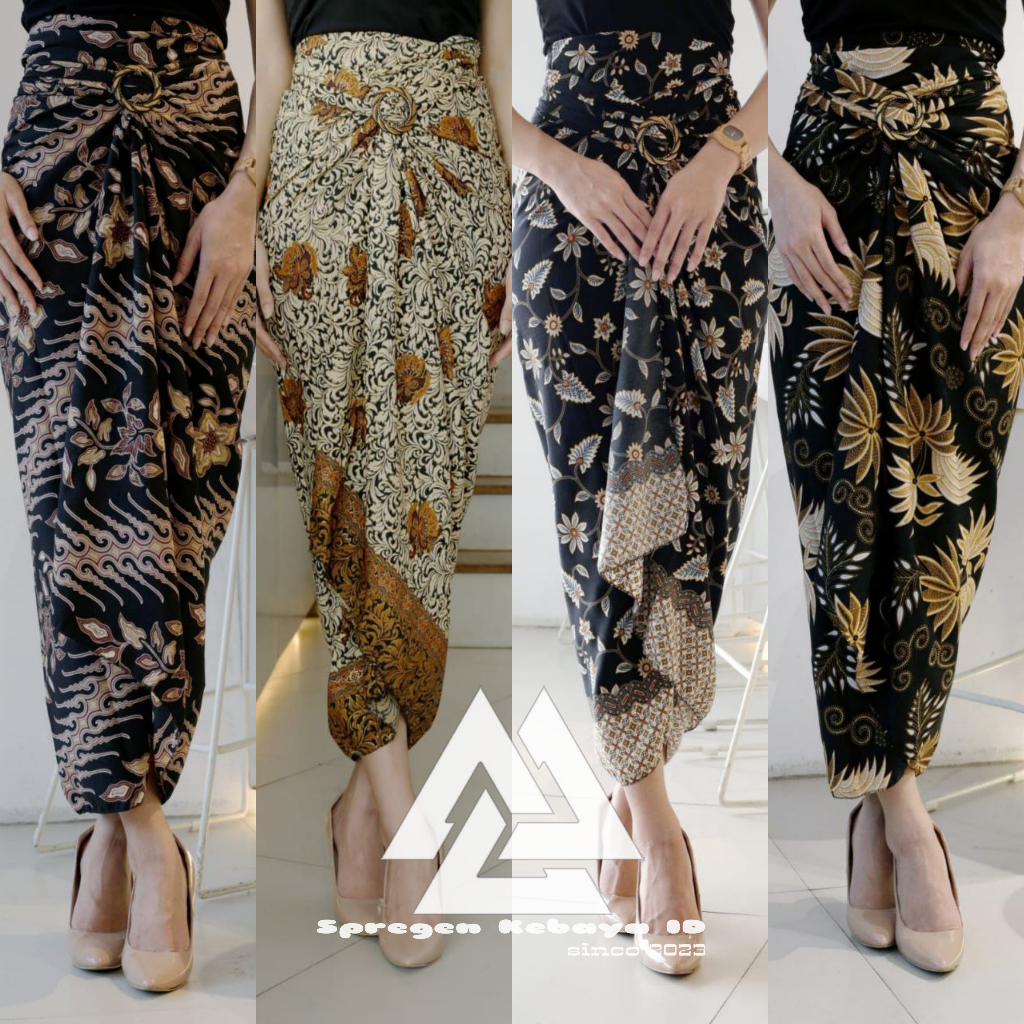 SKI - Rok Lilit Kebaya Bawahan Kebaya batik Khusus Warna Gold Rok Konndangan Rok Pesta - SpregenKeba