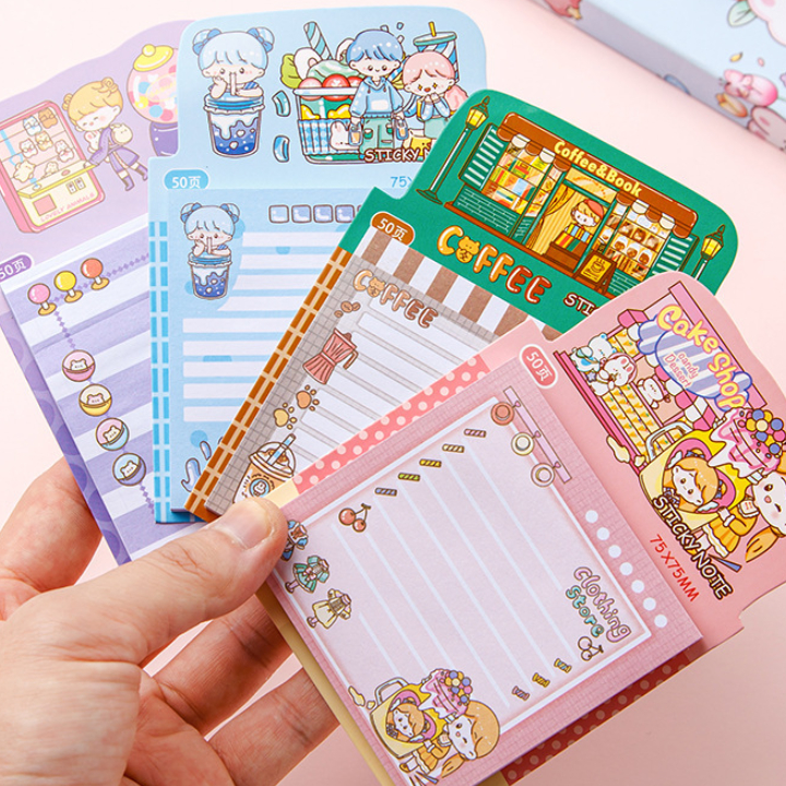 

[ORGM] Alat Tulis Kantor Memo Sticky Note Motif Lucu isi 50 Lembar Ukuran 75x75mm