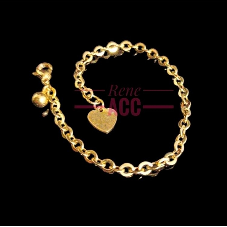 Gelang Anak Titanium Asli Rantai polos 15cm