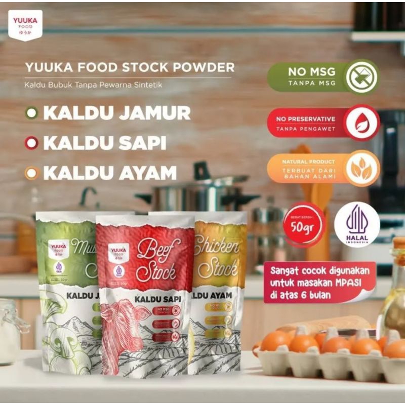 

Yuuka food kaldu bubuk Stock Powder 50gr