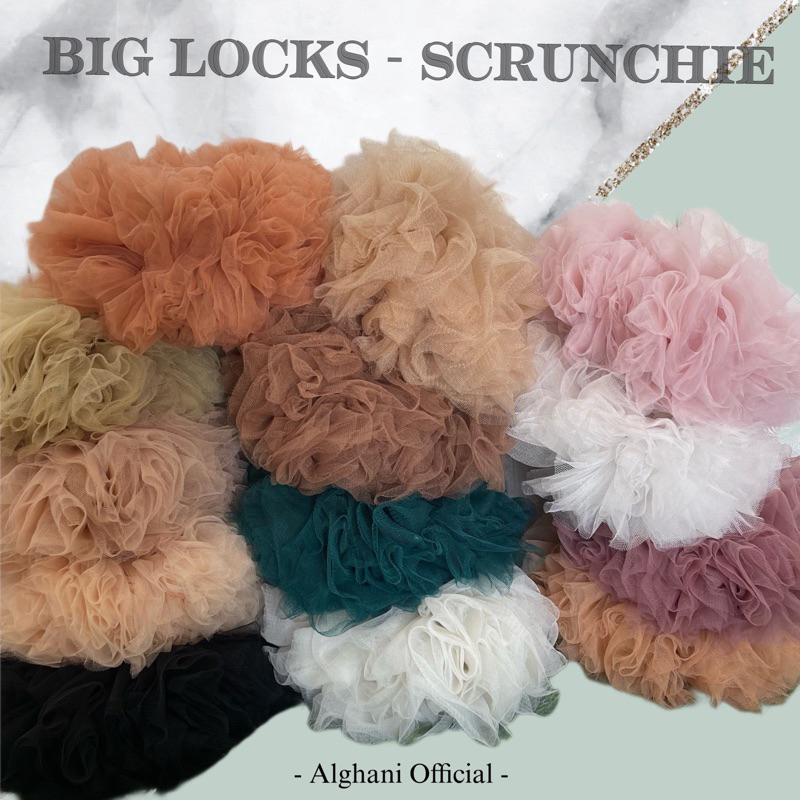 ALGHANI - BIG LOCKS SCRUNCHIE TILE JUMBO PREMIUM