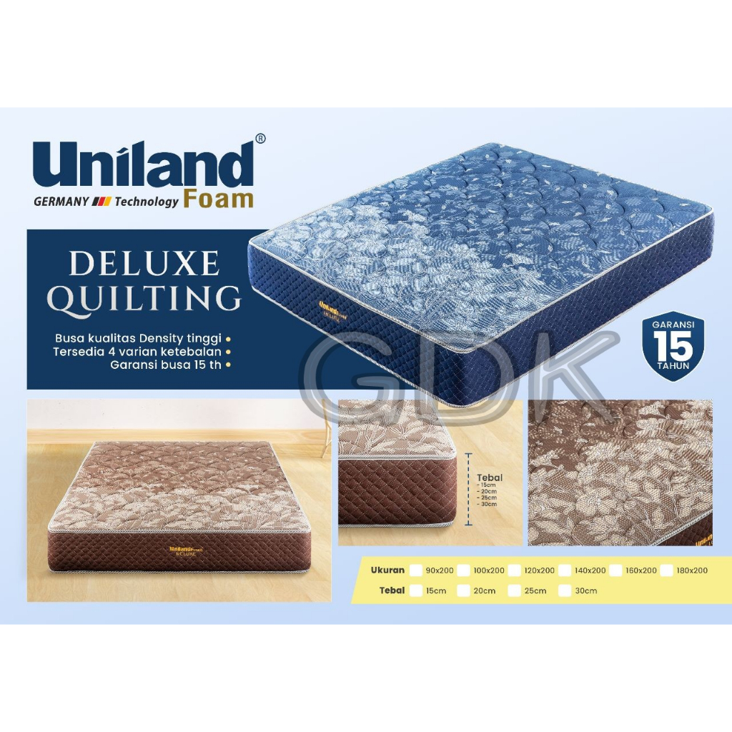 Kasur Busa Uniland Deluxe Quilting Tebal 25cm