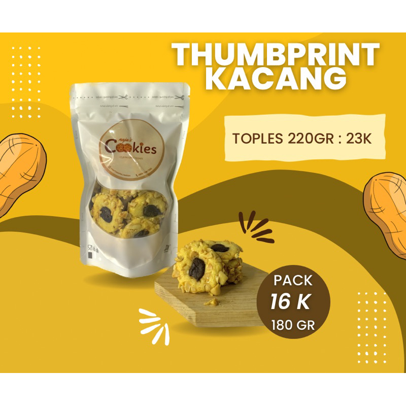

Thumbprint Kacang | kue kering kacang