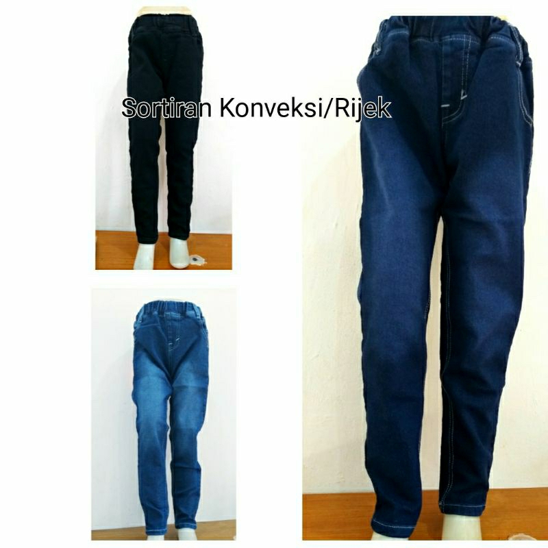 Celana Jeans Anak Laki - Laki Warna Hitam