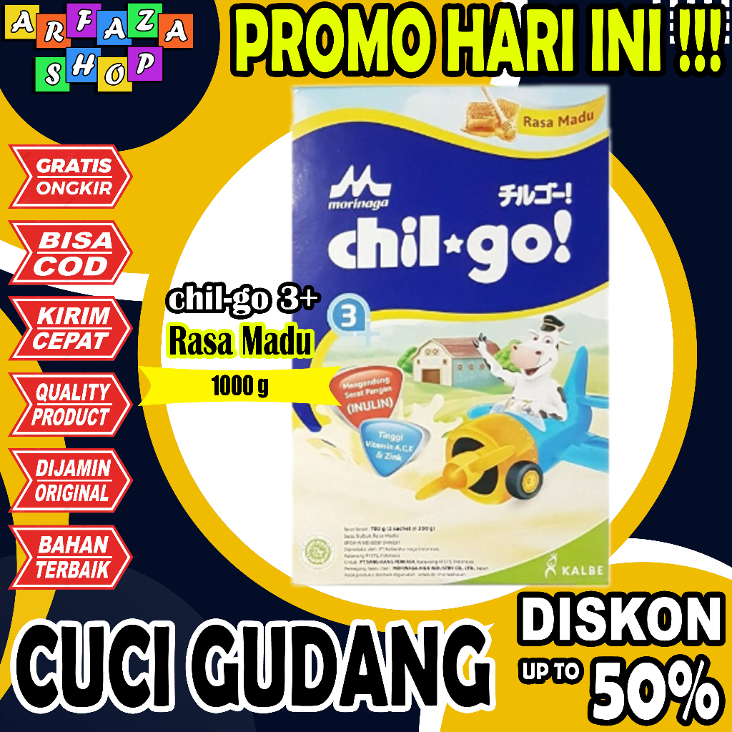 

Morinaga Chil Go 3+ Rasa Madu 1000gr