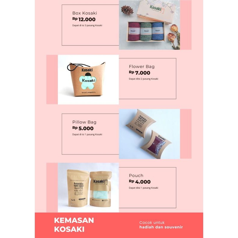 

Kemasan Kaos kaki Kosaki