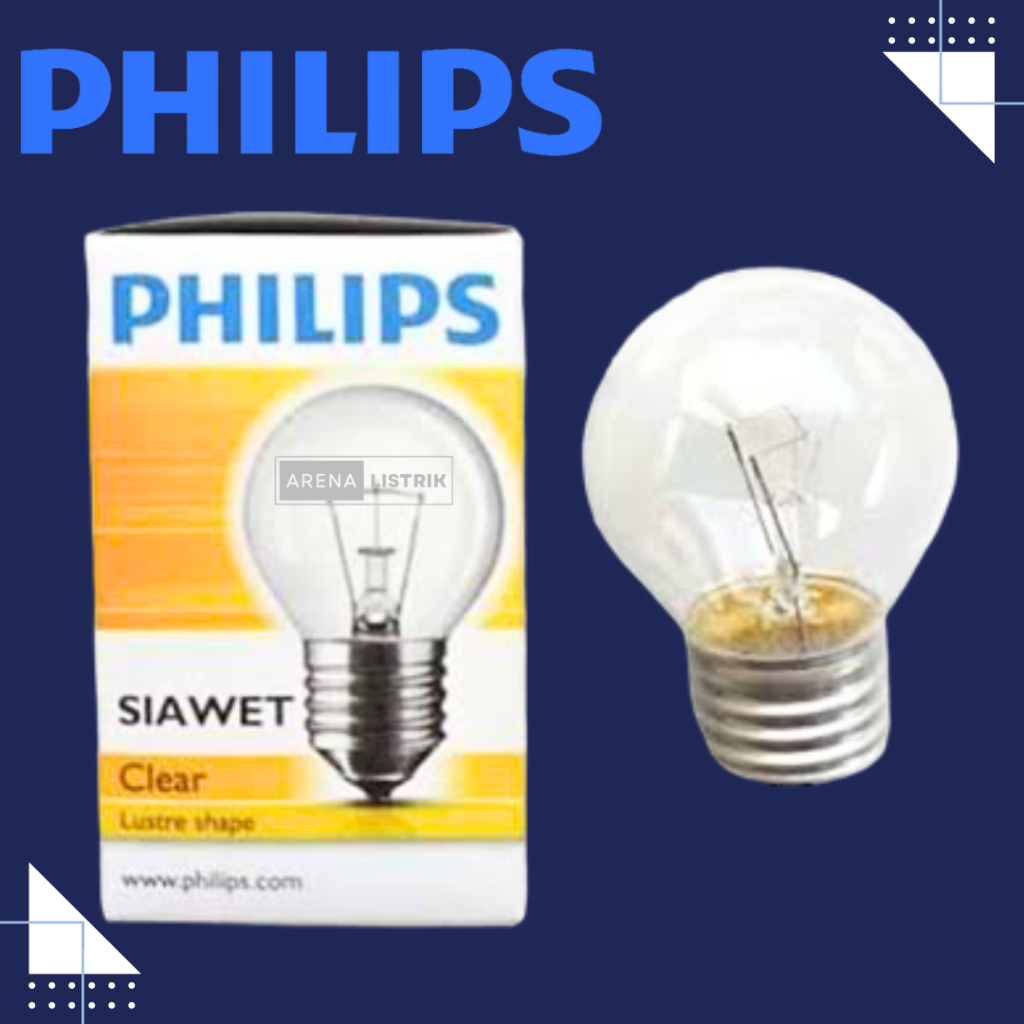 Bohlam Lampu philips siawet 5 watt 5Watt 5w 5 W pijar clear