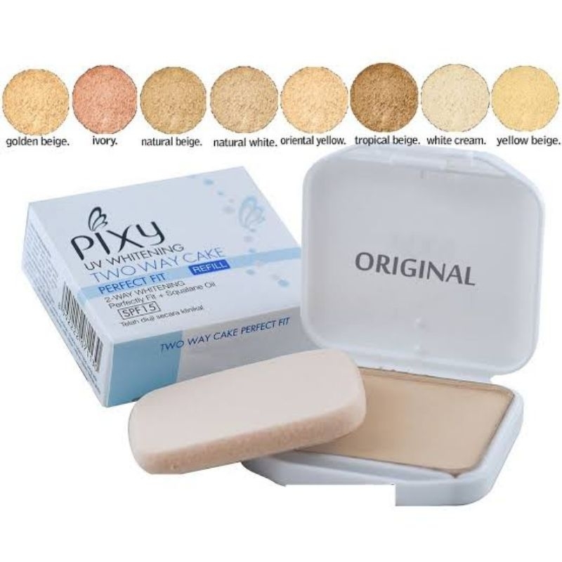 Bedak PIXY Perfect Fit TWC Refill / Pixy Compact Two Way Cake Bedak Padat Refill ORIGINAL