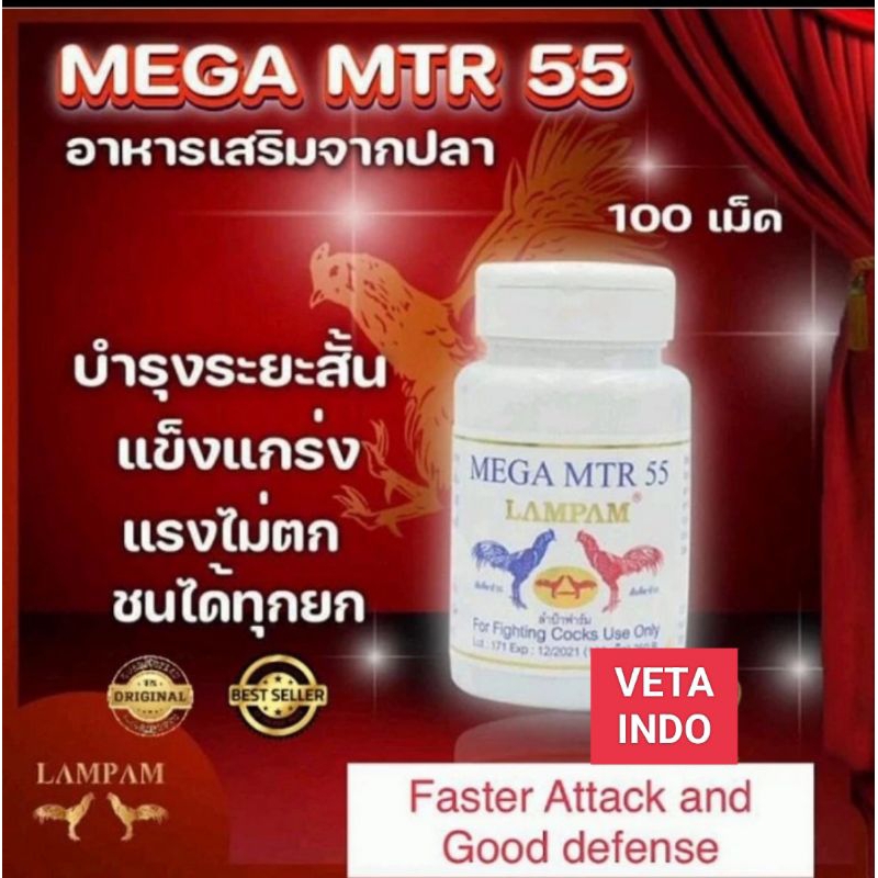SUPLEMENT AYAM LAMPAM MEGA MTR 55 STAMINA TENAGA POWER AYAM MEGA MTR55