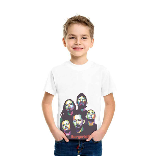 Burgerkill Tshirt Casual 100% Cotton Kaos Anak Fashion Terbaru