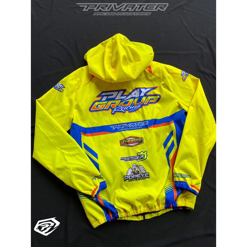 [CUSTOM] JAKET RUNNING PARASUT RACING CUSTOM (PRE-ORDER) | PRIVATER RACING INDUSTRIES
