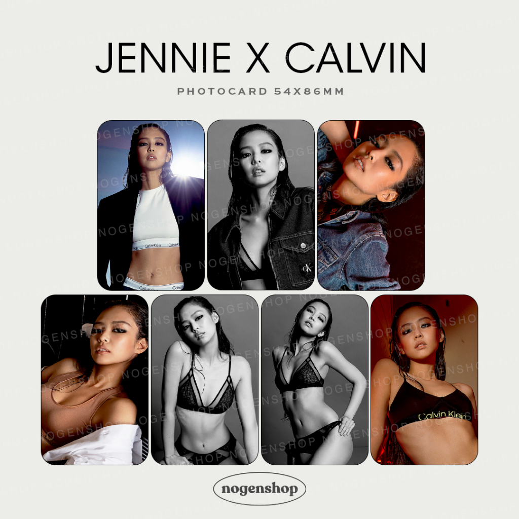 [UNOFFICIAL/FANMADE] PHOTOCARD PC BLACKPINK BP JENNIE X CALVIN KLEIN / CK 5