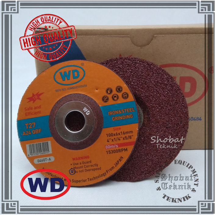 WD Poles 4" / Batu Gerinda Poles WD 4" / Mata Batu Gerinda Poles