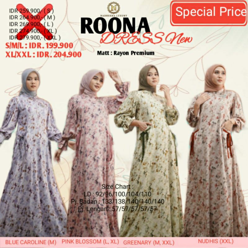 ROONA DRESS BY NADHEERA LUXURY