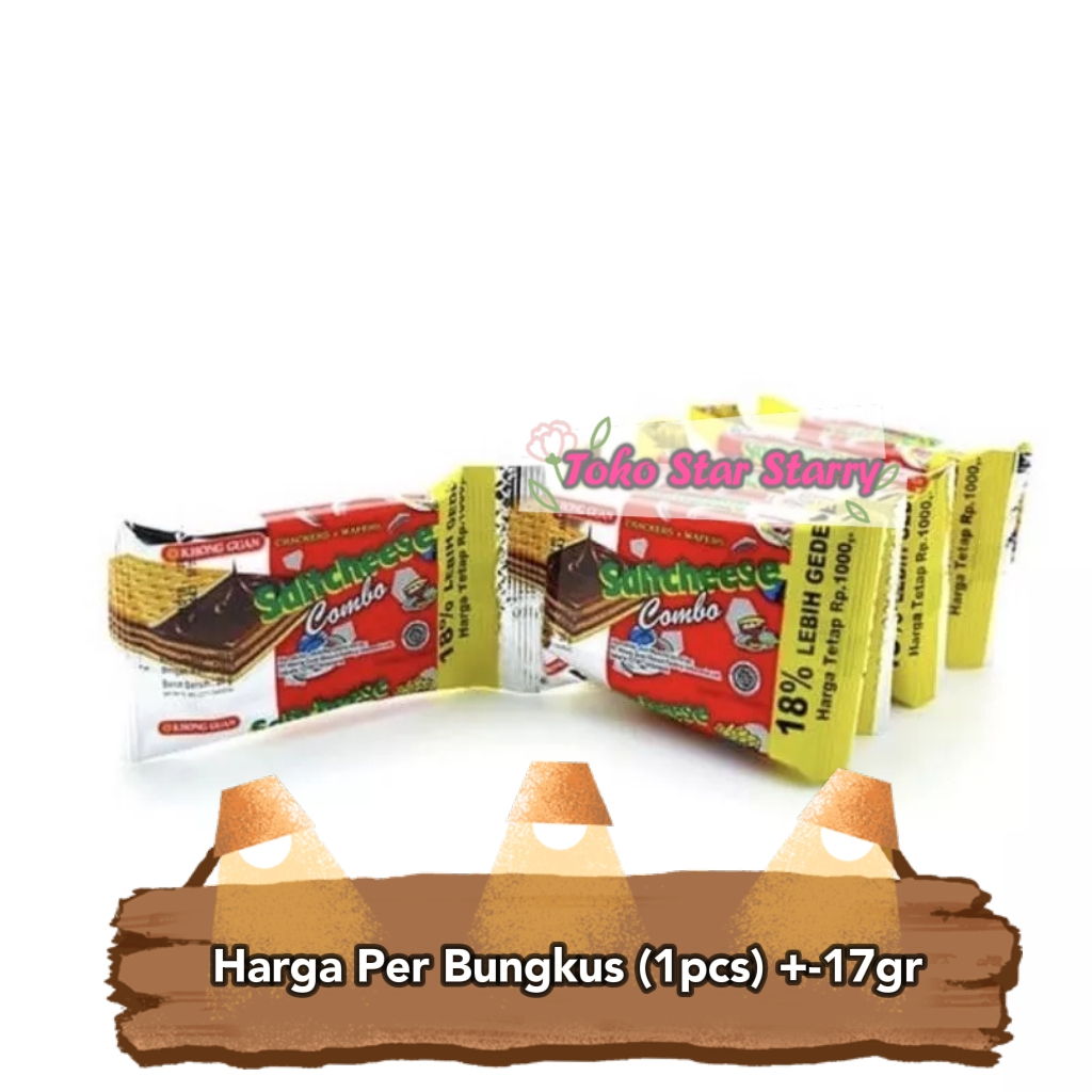 

[Per Pcs] Saltcheese combo 17gr Snack Viral Halal BPOM Halal MUI Nissin