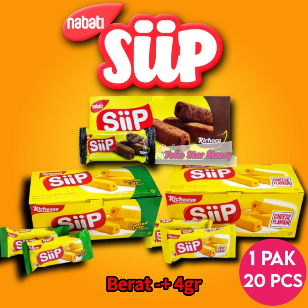 

[Per Kotak] Nabati Siip 4gr Snack Viral Halal BPOM Halal MUI