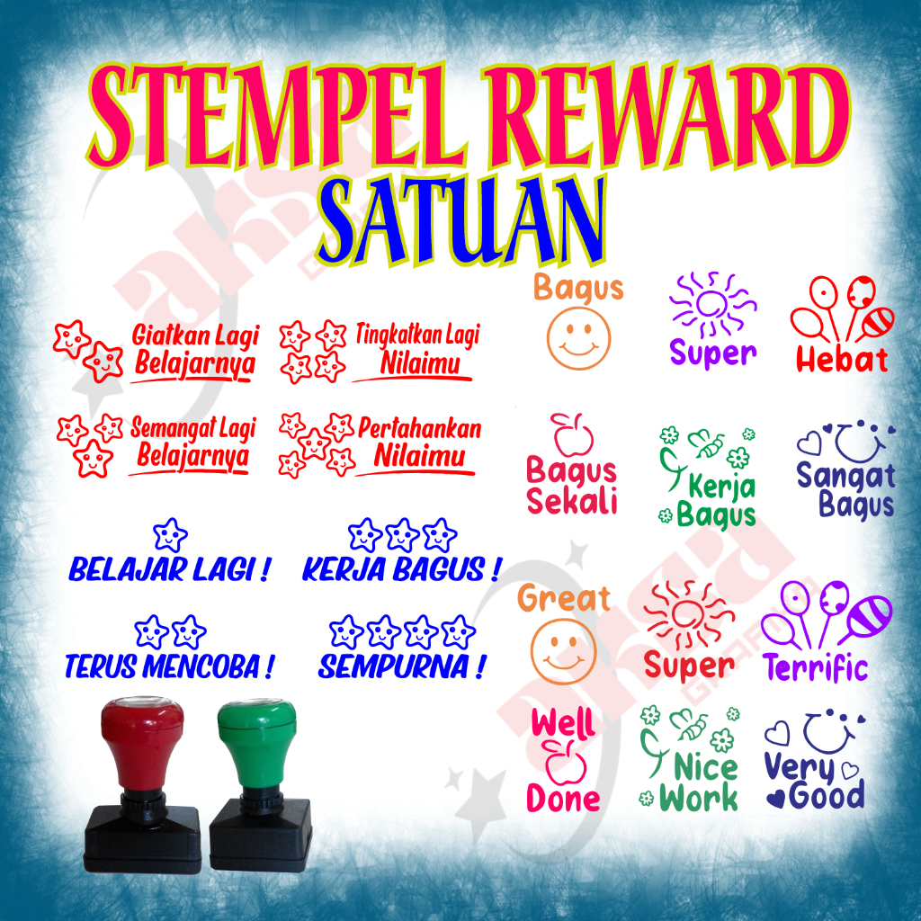 

Stempel Reward Cocok Untuk Penilaian Murid TK / SD ( Satuan )