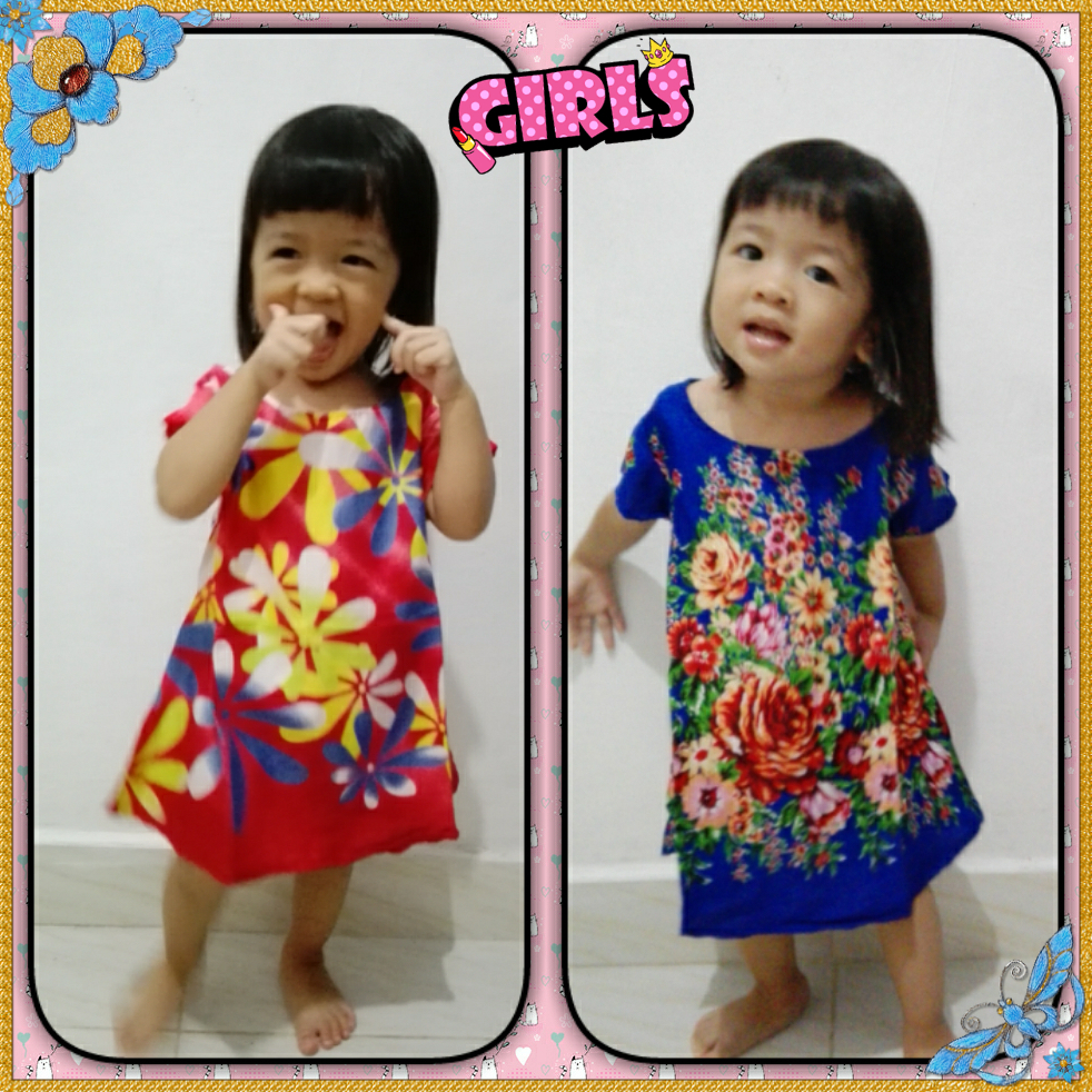 Daster Bali anak-anak uk-L, pilih motif geser, atasan anak, pakaian anak perempuan, baju tidur, dast