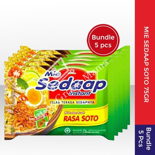 

Mie Sedaap RASA SOTO 5 PCS MURAH