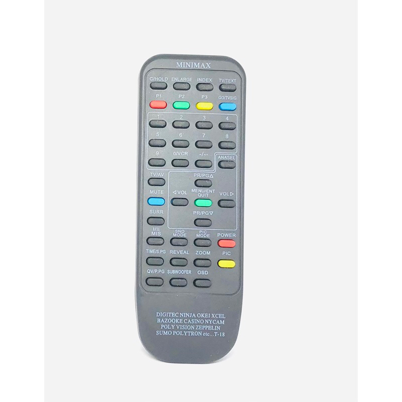 Remote TV Digitec Polytron TV Tabung