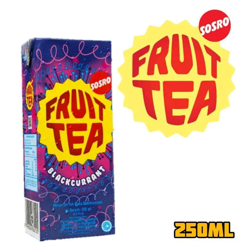

Fruit Tea Sosro Kotak Blackcurrant 250 ml Per Pcs
