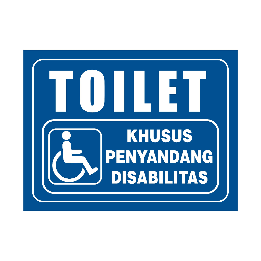 

STIKER VINYL TOILET PENYANDANG DISABILITAS 15 x 20 cm SIGN RAMBU K3