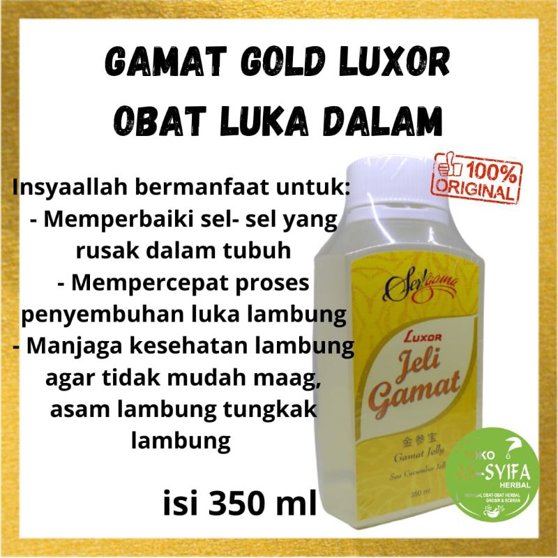 Jelly Gamat Luxor 350 ml Original Emas Tripang Asli Malaysia Alami Obat Maag