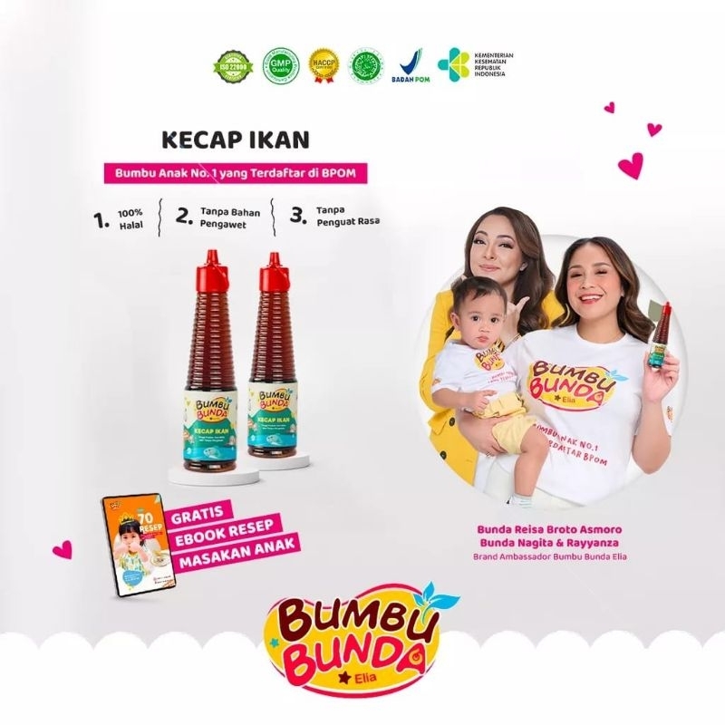 

(Free sudah habis)Bumbu Bunda Elia Kecap Ikan Non MSG / Kecap MPASI / Kecap Ikan Halal