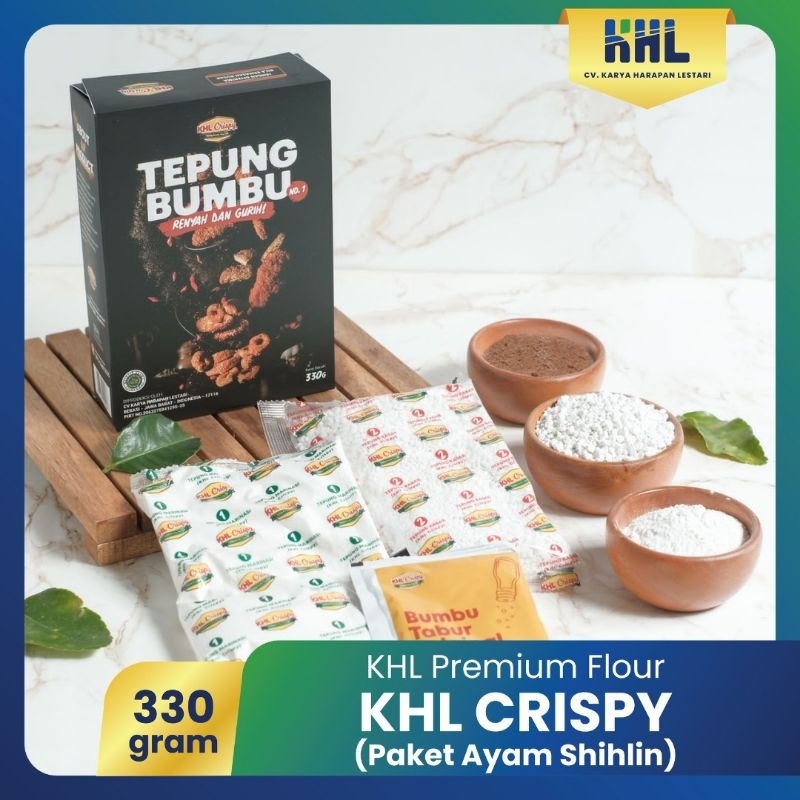 

330gr Paket All In One / Tepung Bumbu Serbaguna KHL Crispy Ala shihlin / Paket Komplit Tepung Shihlin