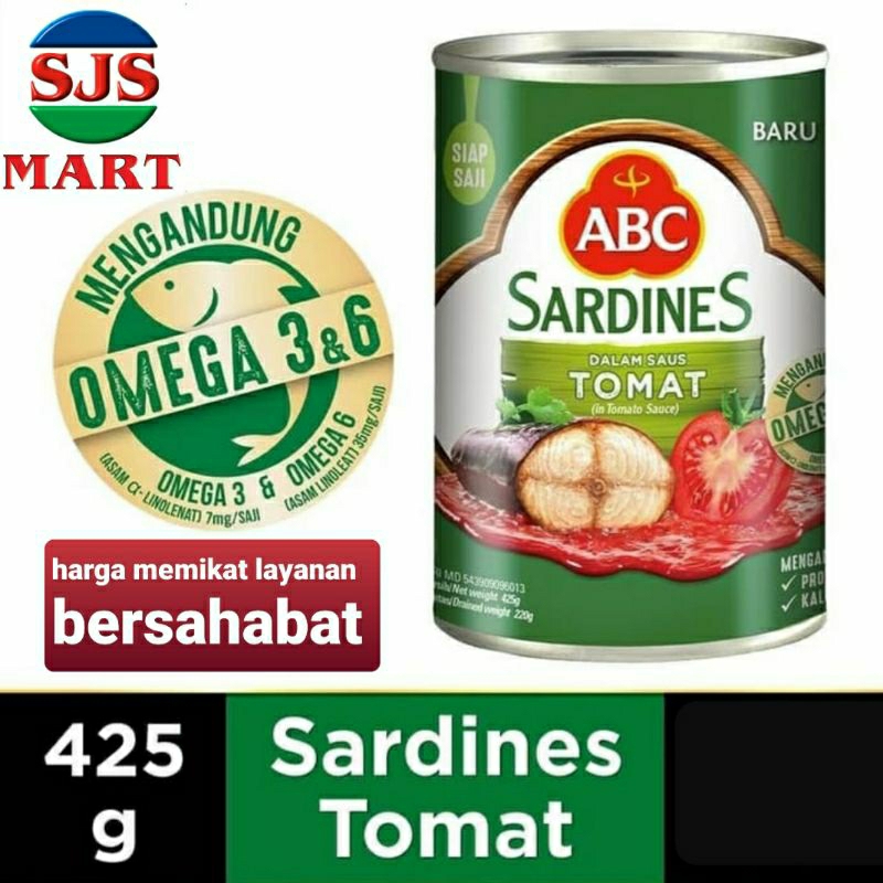 

ABC Sarden Saus Tomat 425 g