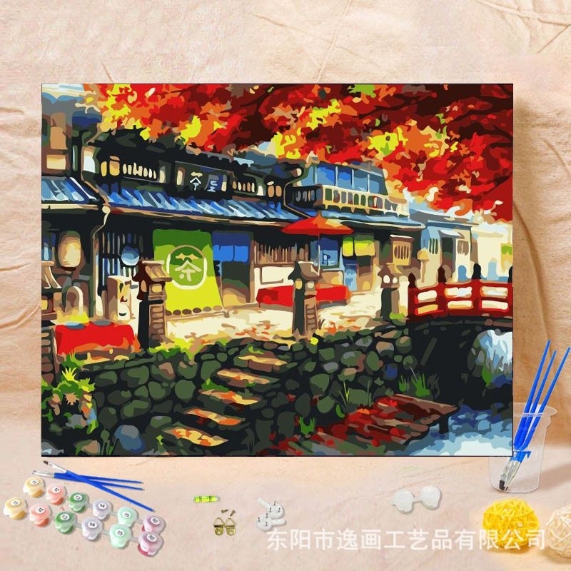 

Paint by Numbers 50x40cm Tanpa Frame/ Tanpa Bingkai - Painting KIT DIY