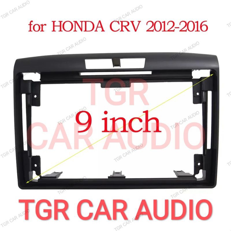 frame head unit android 9 inch honda crv gen 4 + canbus 2012 - 2016