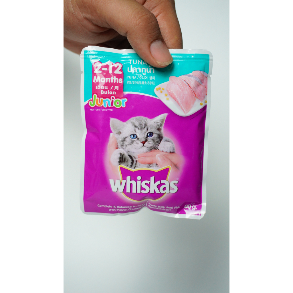 Whiskas Junior Tuna Pouch Whiskas Junior Tuna Sachet 85gr