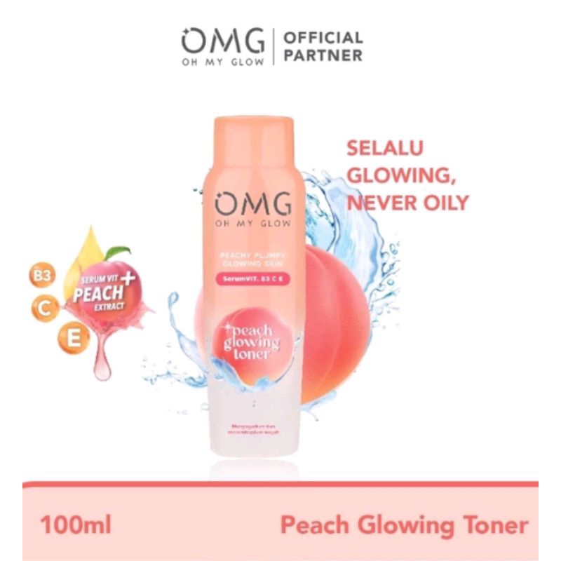 OMG Oh My Glow Peach Toner 100ml #Toner OMG
