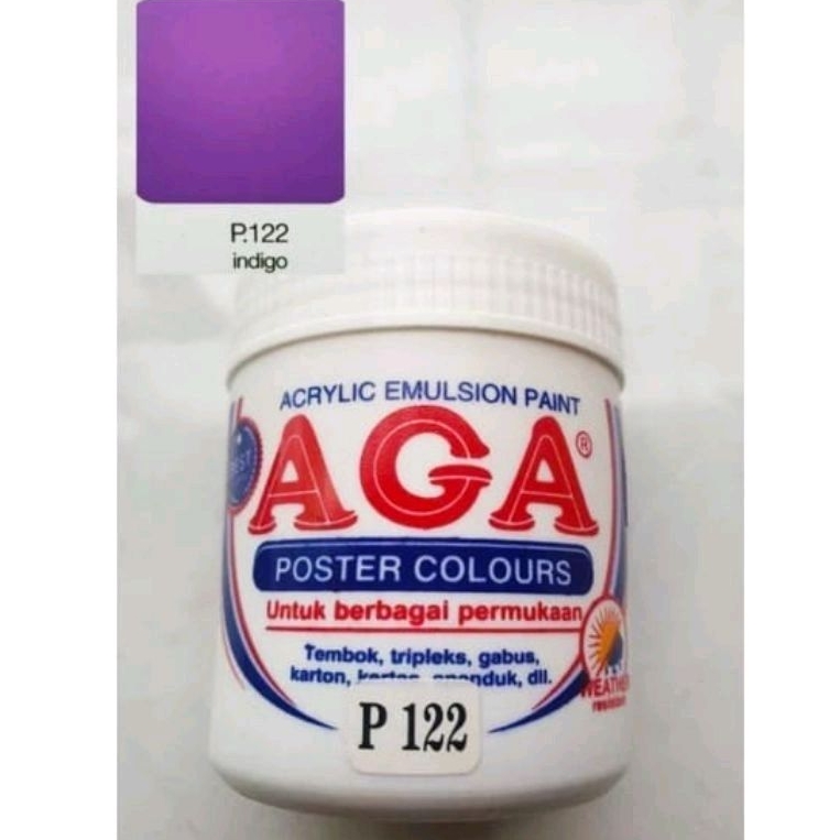 

✨Cat dekorasi/poster Aga 100 cc warna indigo P122