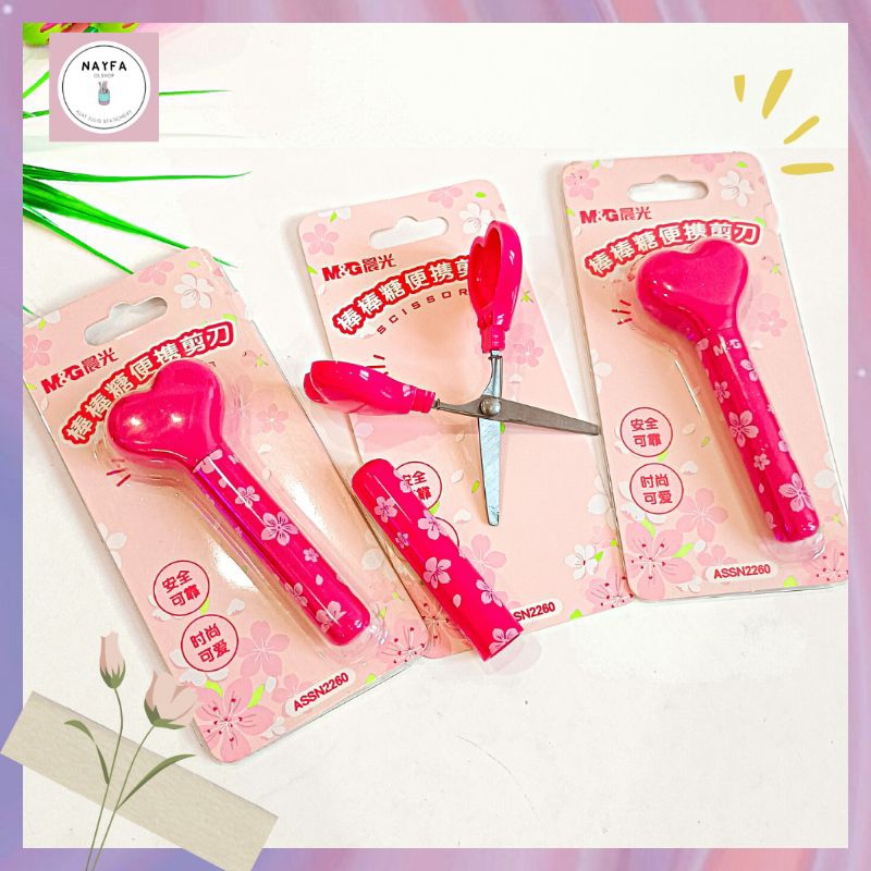 

Gunting Love Lipat M&G ASSN2260 Scissors Tajam Unik