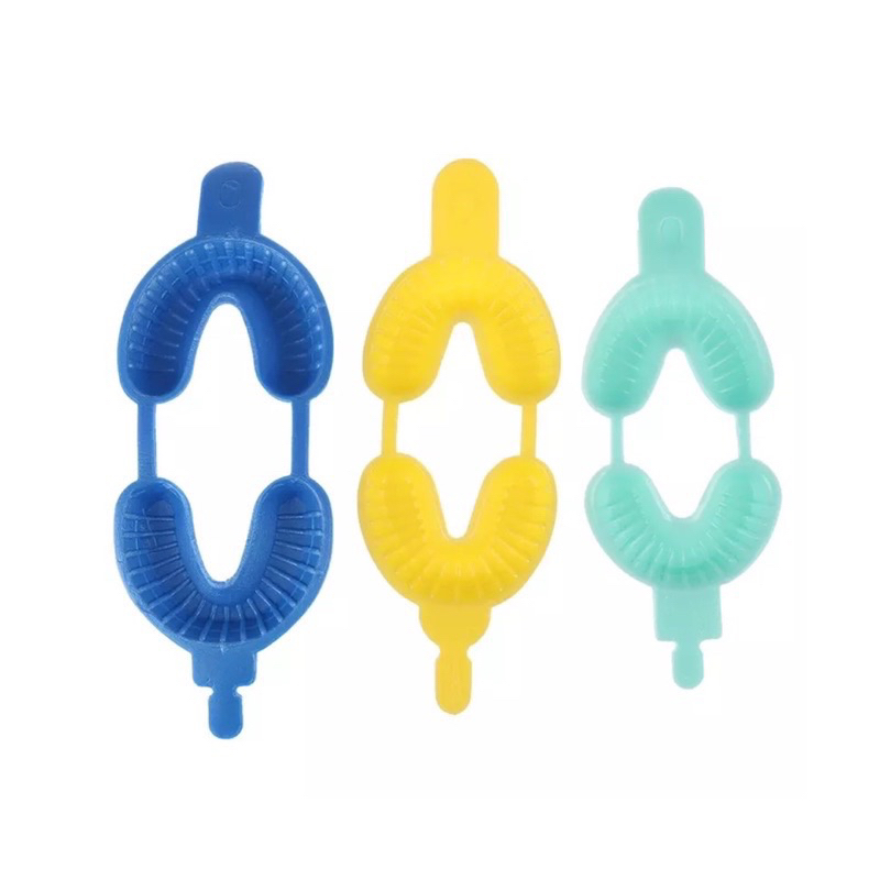 Dental tray topical fluoride TAF fluor disposable foam / sendok cetak topikal fluoride gigi