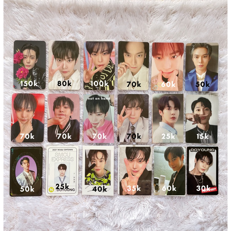 (2) Photocard NCT 127 Doyoung (Yizhiyu YZY Sticker, Resonance Past, Ay-yo PB B Ver, SG23 Adventure S
